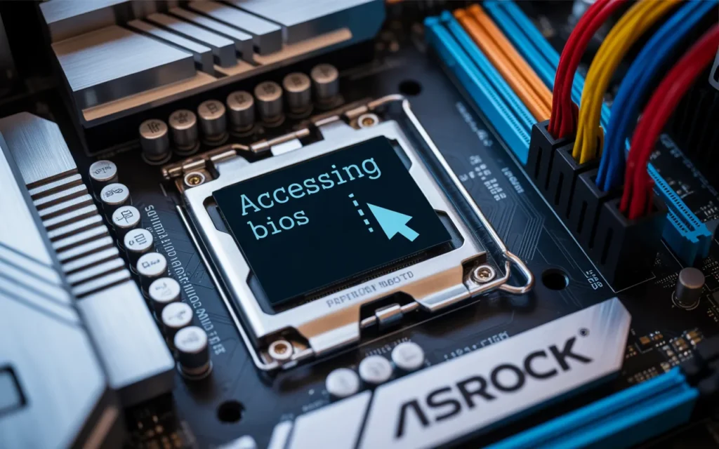 Accessing BIOS on the ASRock Motherboard
