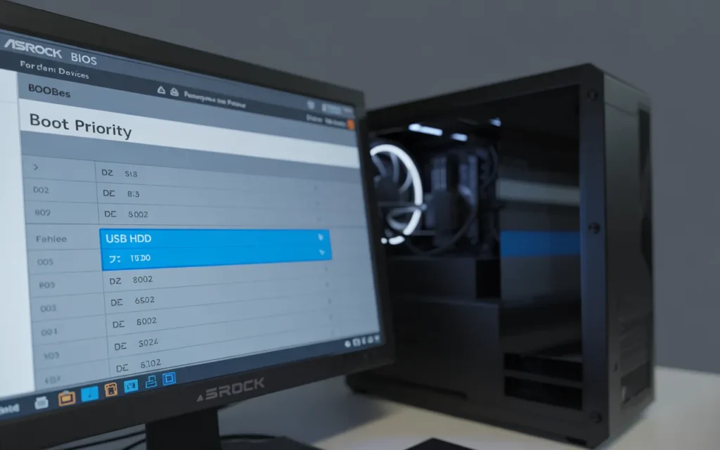 ASRock BIOS Changing the Boot Priority