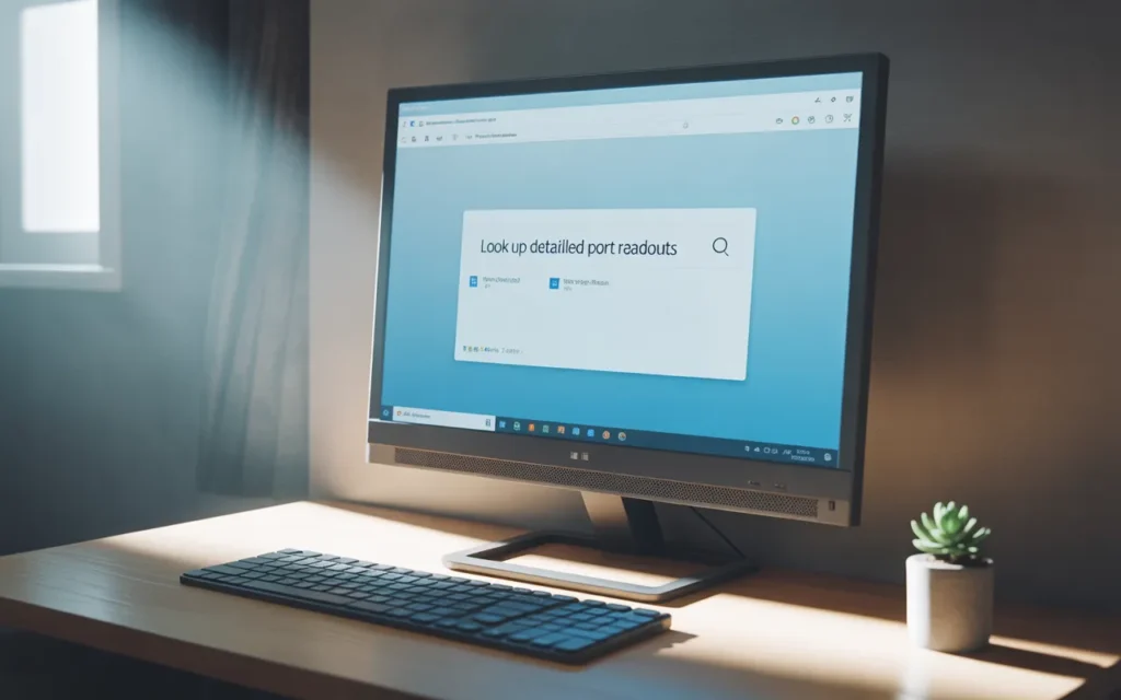 Check in Windows or Look Up Detailed Port Readouts