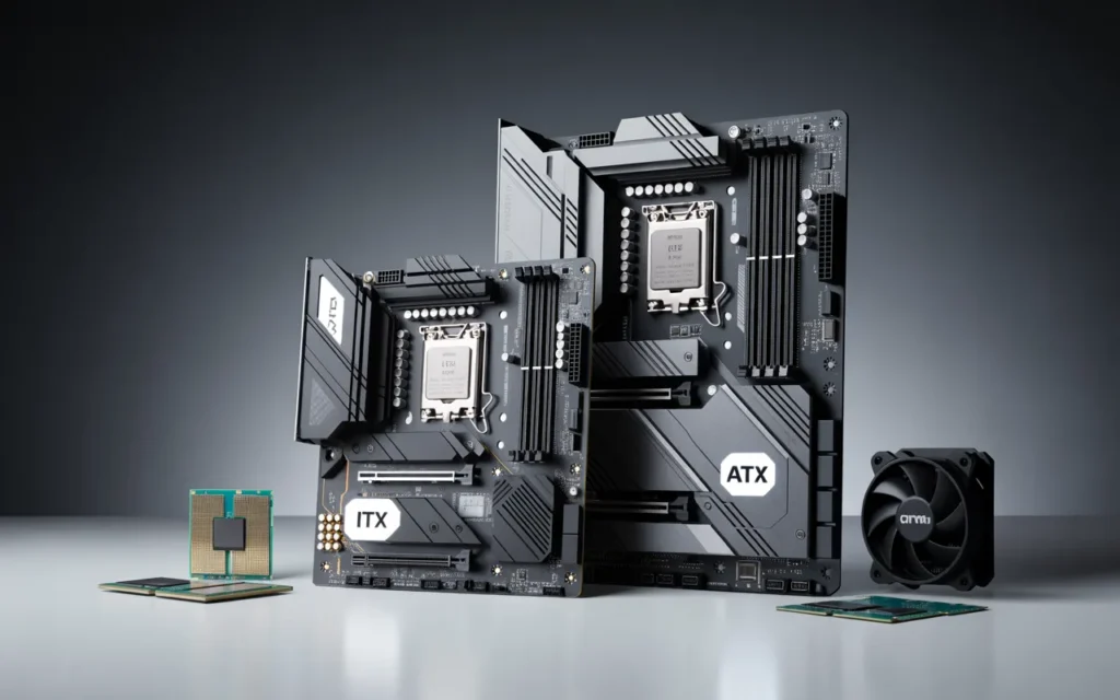 Choosing between ITX and ATX motherboards also impacts case selection