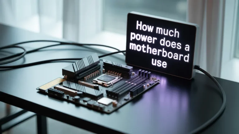 how much power does a motherboard use